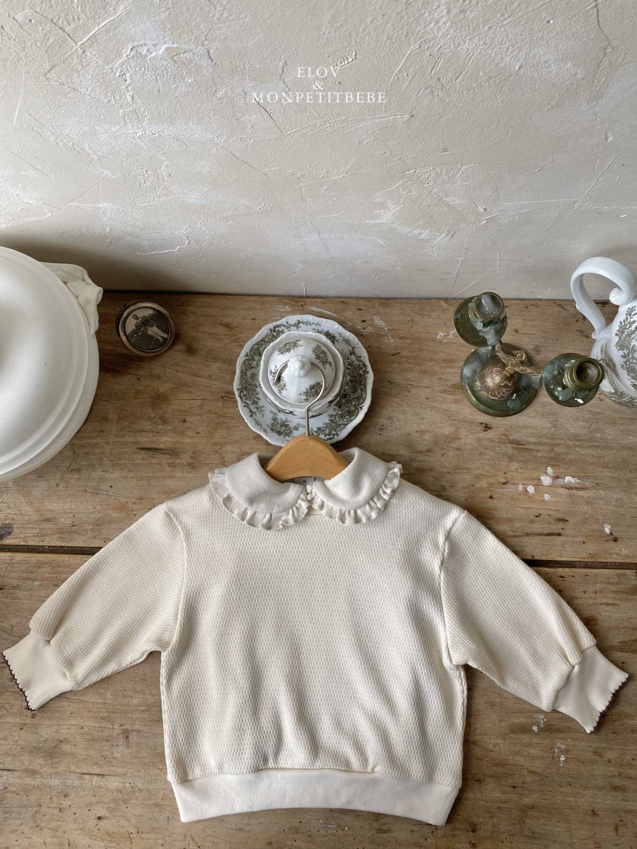［Mon petit bebe］Elodie sweatshirt (Loose fit)