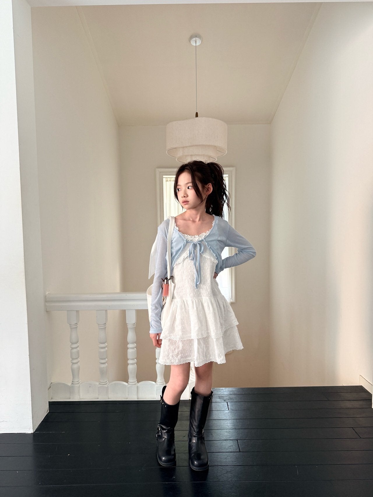 ［comma］Frill bolero cardigan