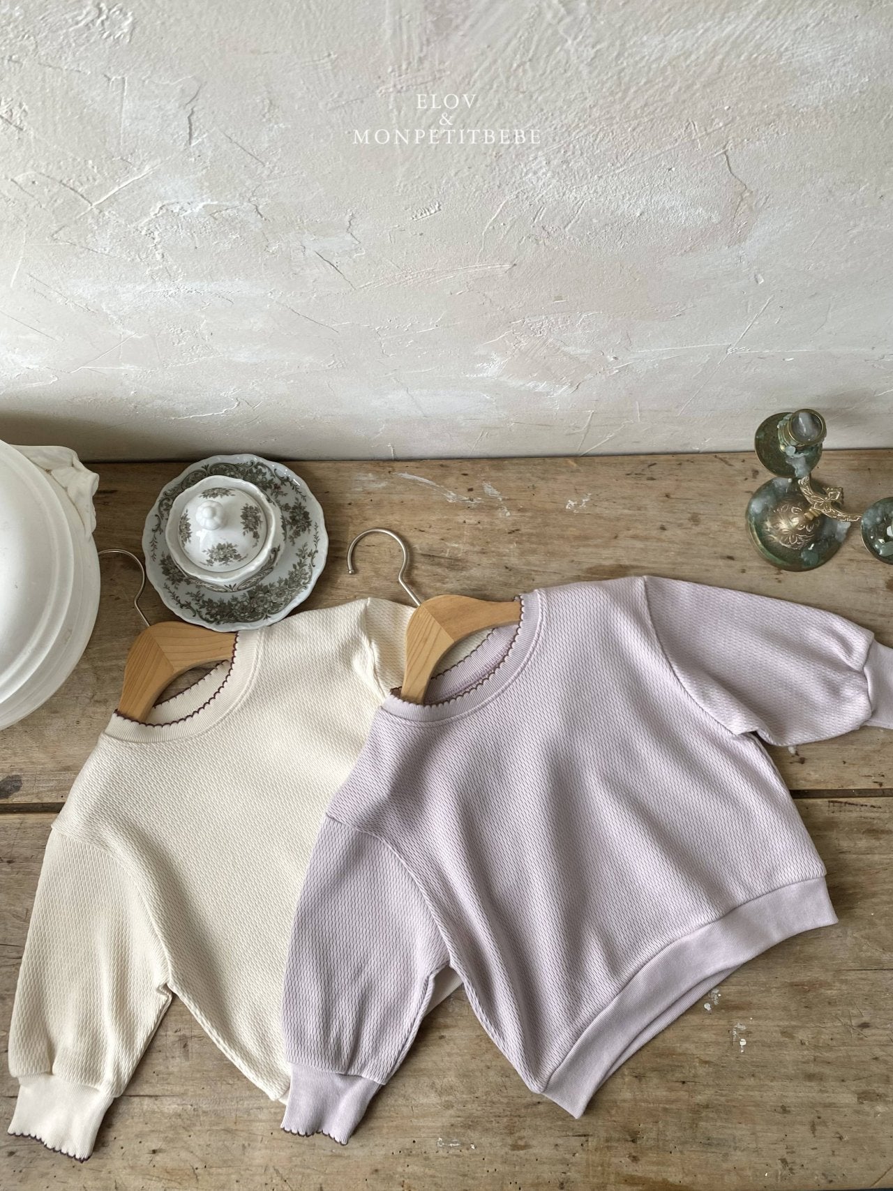 ［Mon petit bebe］Elodie sweatshirt (Loose fit)