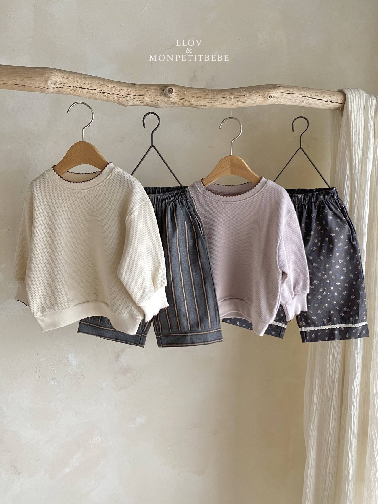 ［Mon petit bebe］Elodie sweatshirt (Loose fit)