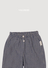 ［valubebe］Button check chino pants