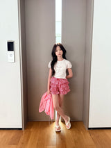 ［comma］Check cancan pants