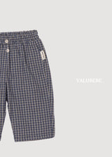 ［valubebe］Button check chino pants