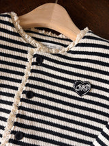 ［momo ann］Stripe cardigan