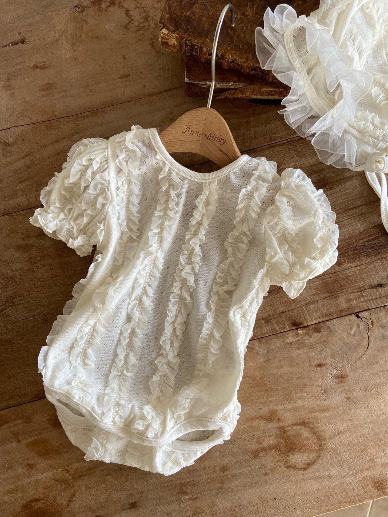 ［Anne shirley］Claudine rompers (bonnet set)