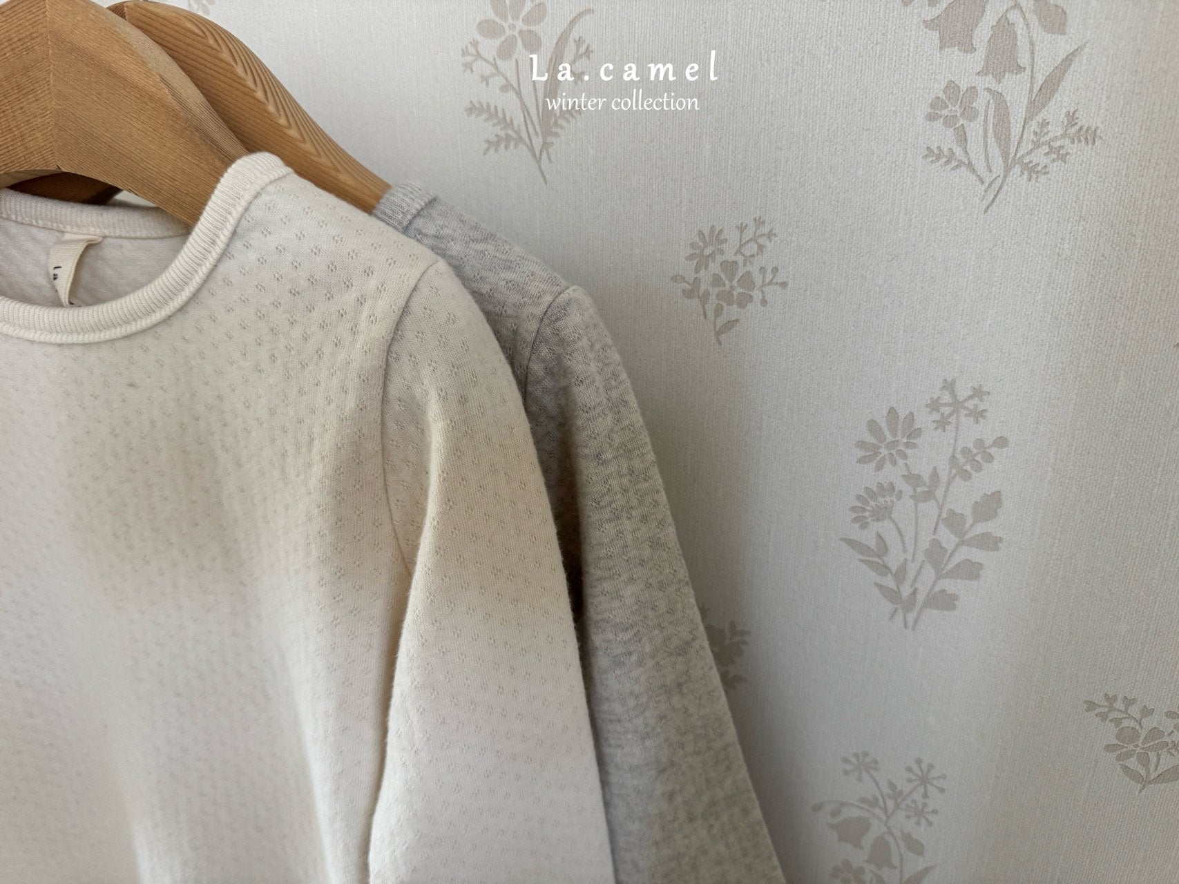 ［La.camel］Cottage eyelet suit