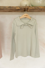 ［perrobebe］Hana ribbon tee