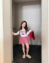 ［comma］Check cancan pants