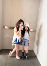 ［comma］Check cancan pants