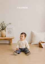 ［valubebe］Button stripe chino pants