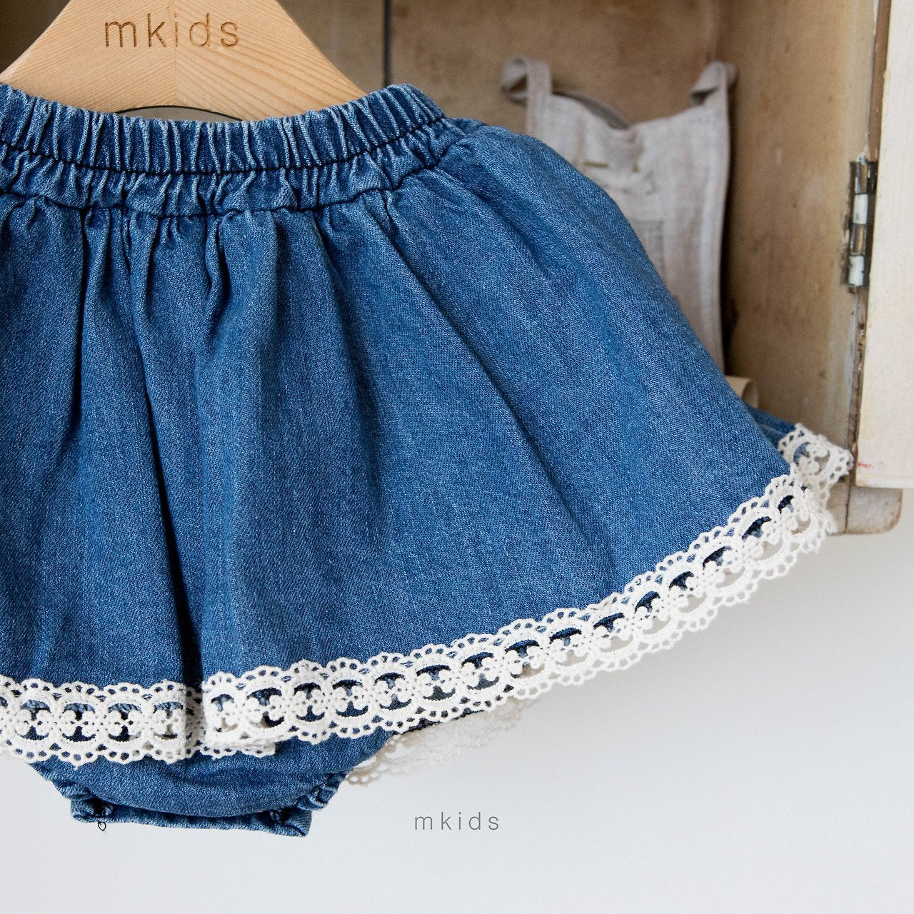 ［mkids］Hellin denim skirt