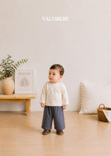 ［valubebe］Button stripe chino pants