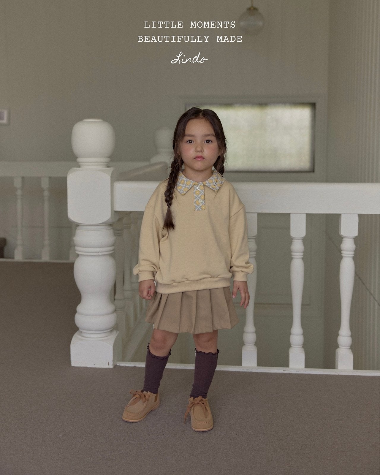 ［LINDO］Pleats skirt pants