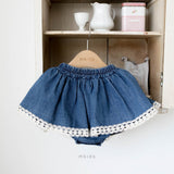 ［mkids］Hellin denim skirt
