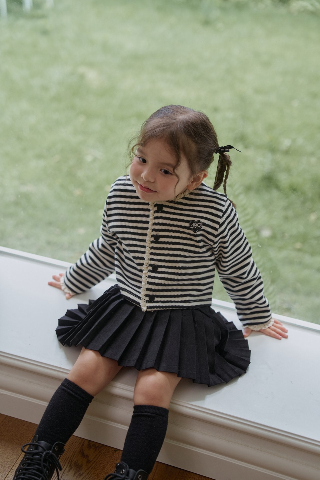 ［momo ann］Stripe cardigan