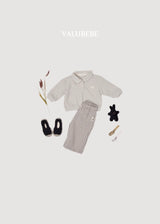 ［valubebe］Button stripe chino pants