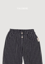 ［valubebe］Button stripe chino pants