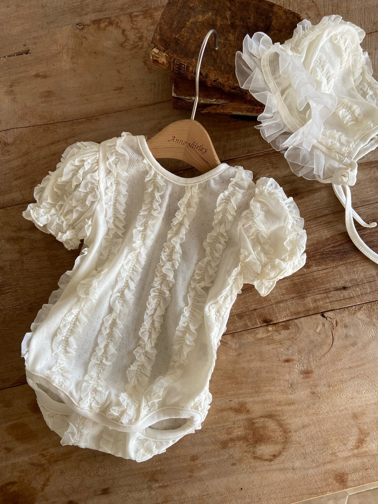 ［Anne shirley］Claudine rompers (bonnet set)