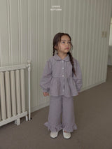 ［LINDO］Sweet check blouse