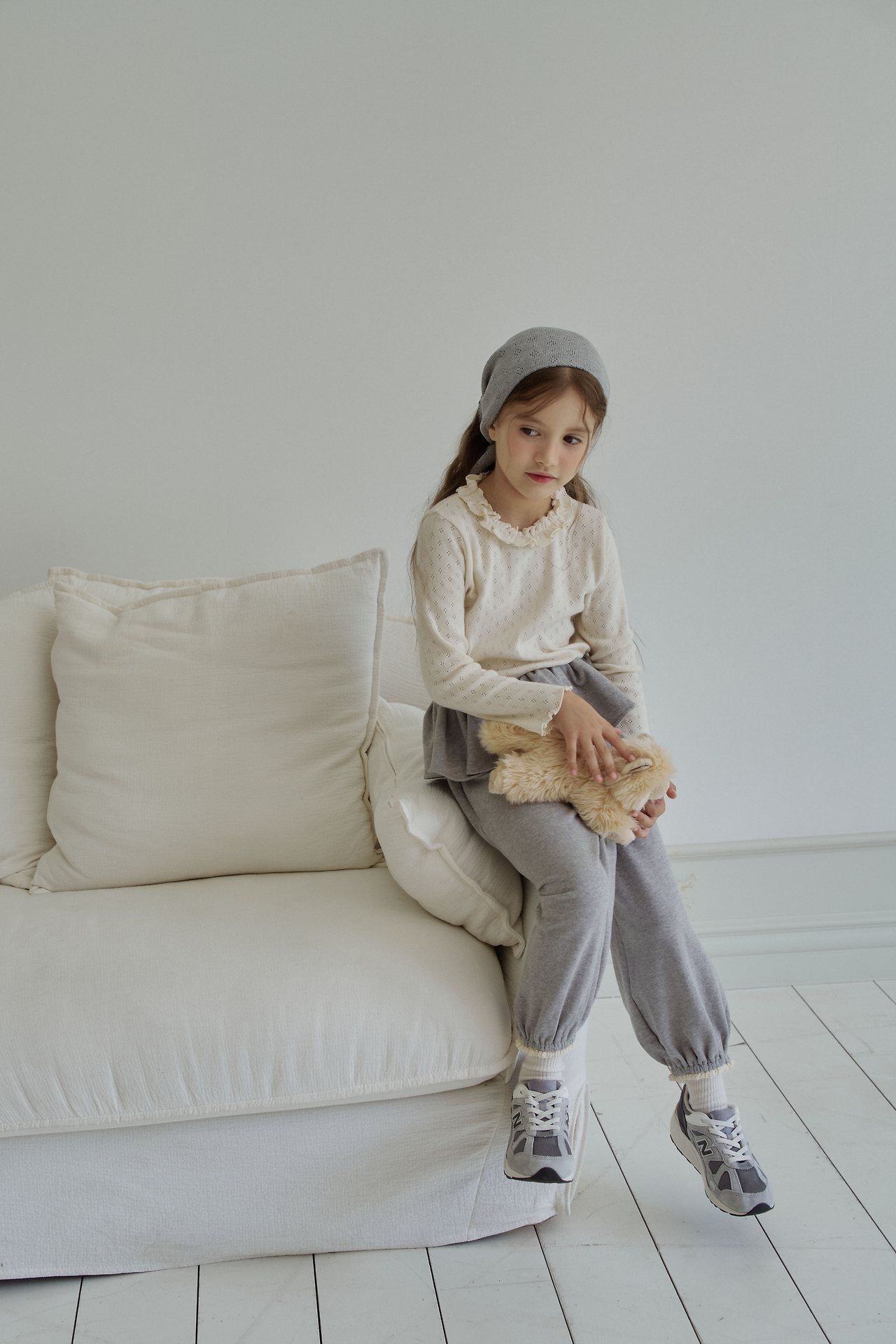 ［momo ann］Frill jogger pants