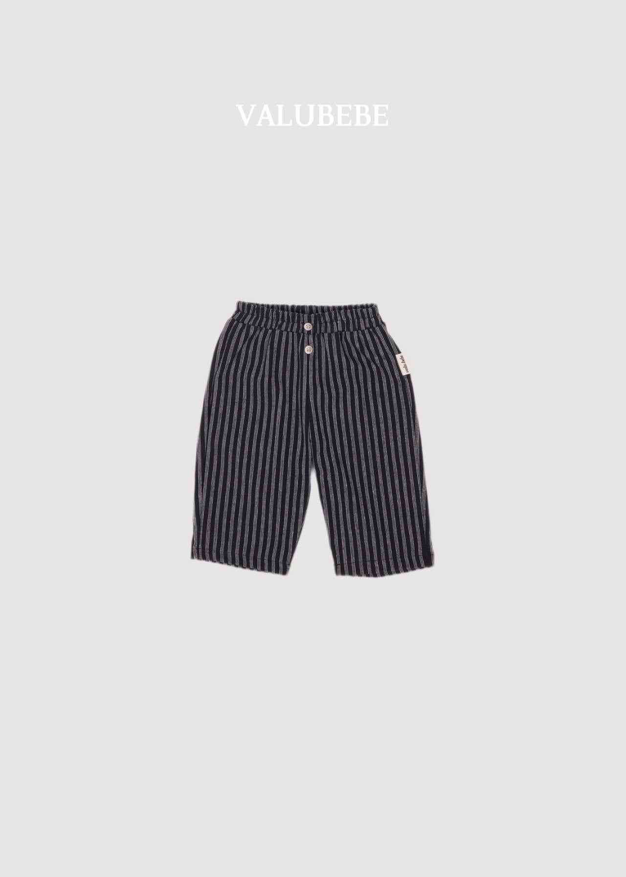 ［valubebe］Button stripe chino pants
