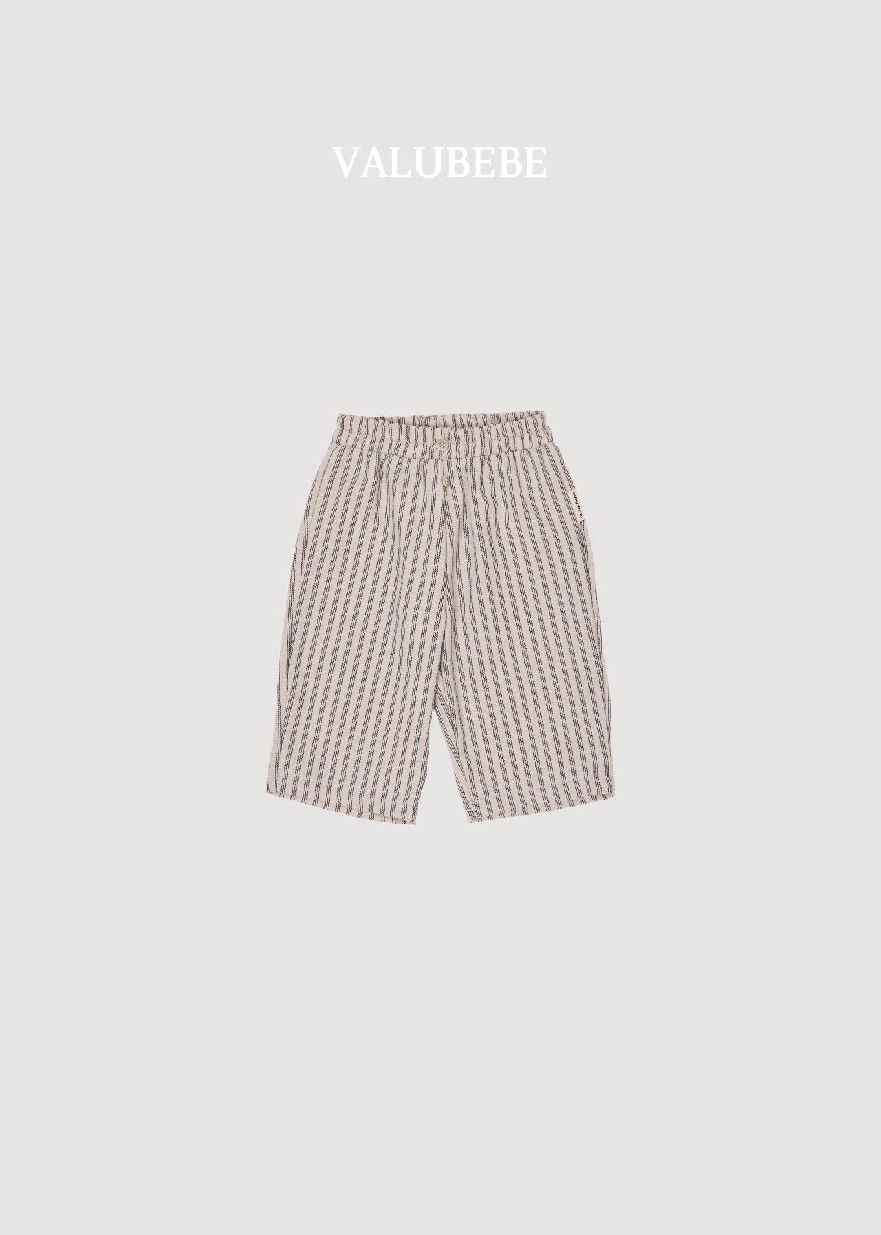 ［valubebe］Button stripe chino pants
