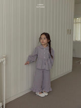 ［LINDO］Sweet check blouse