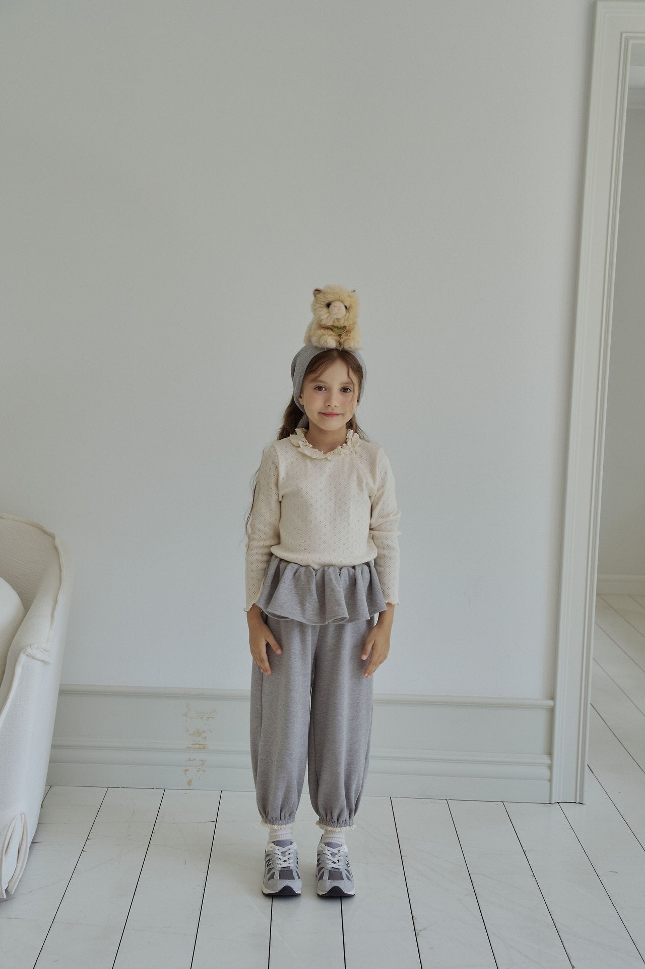 ［momo ann］Frill jogger pants