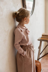 ［perrobebe］Hana ribbon tee