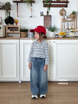 ［second moment］Mychew stripe collar tops