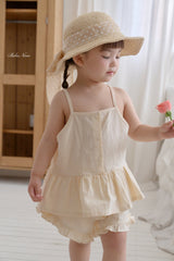 ［bebenine］Lave frill camosole set