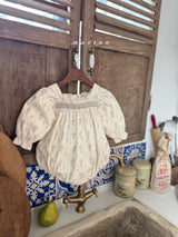 ［marron］Marchen smock rompers