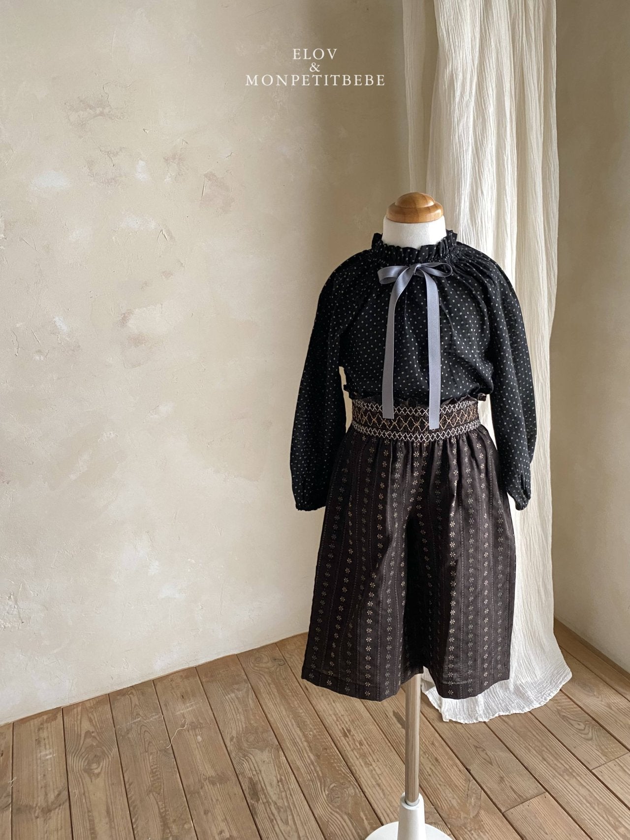 ［Mon petit bebe］Manou smoke pants