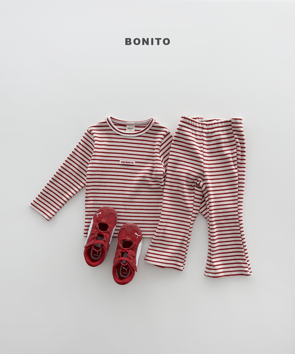 ［Bonito］Stripe slim set up