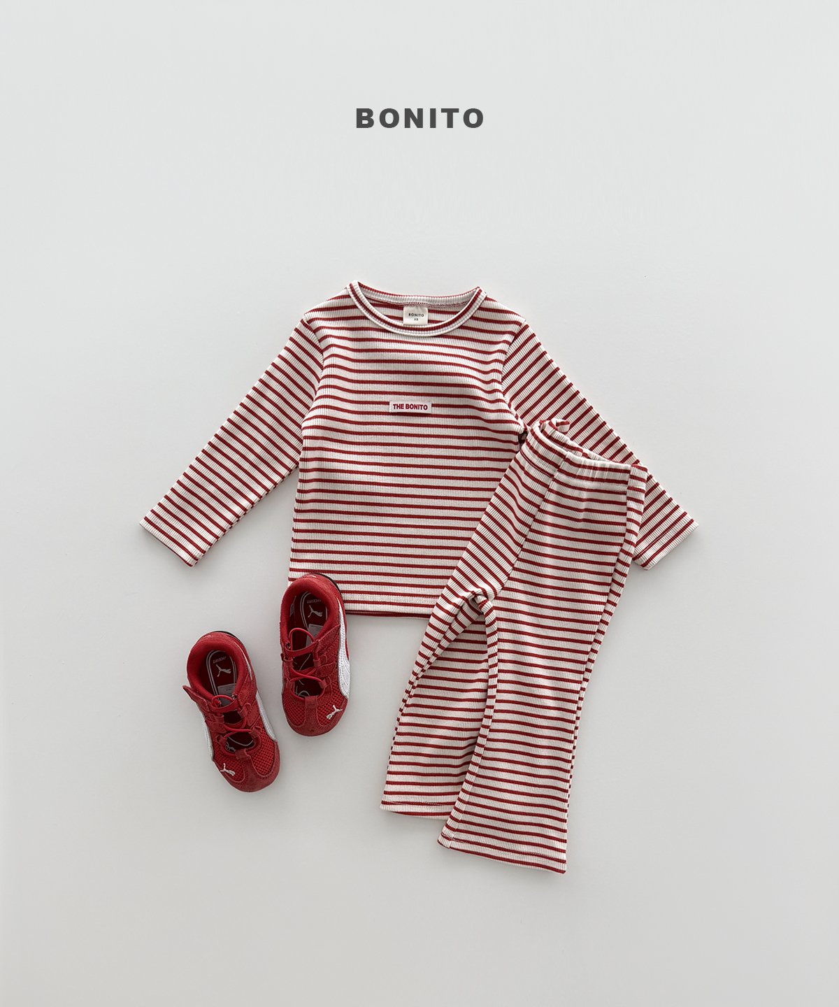 ［Bonito］Stripe slim set up