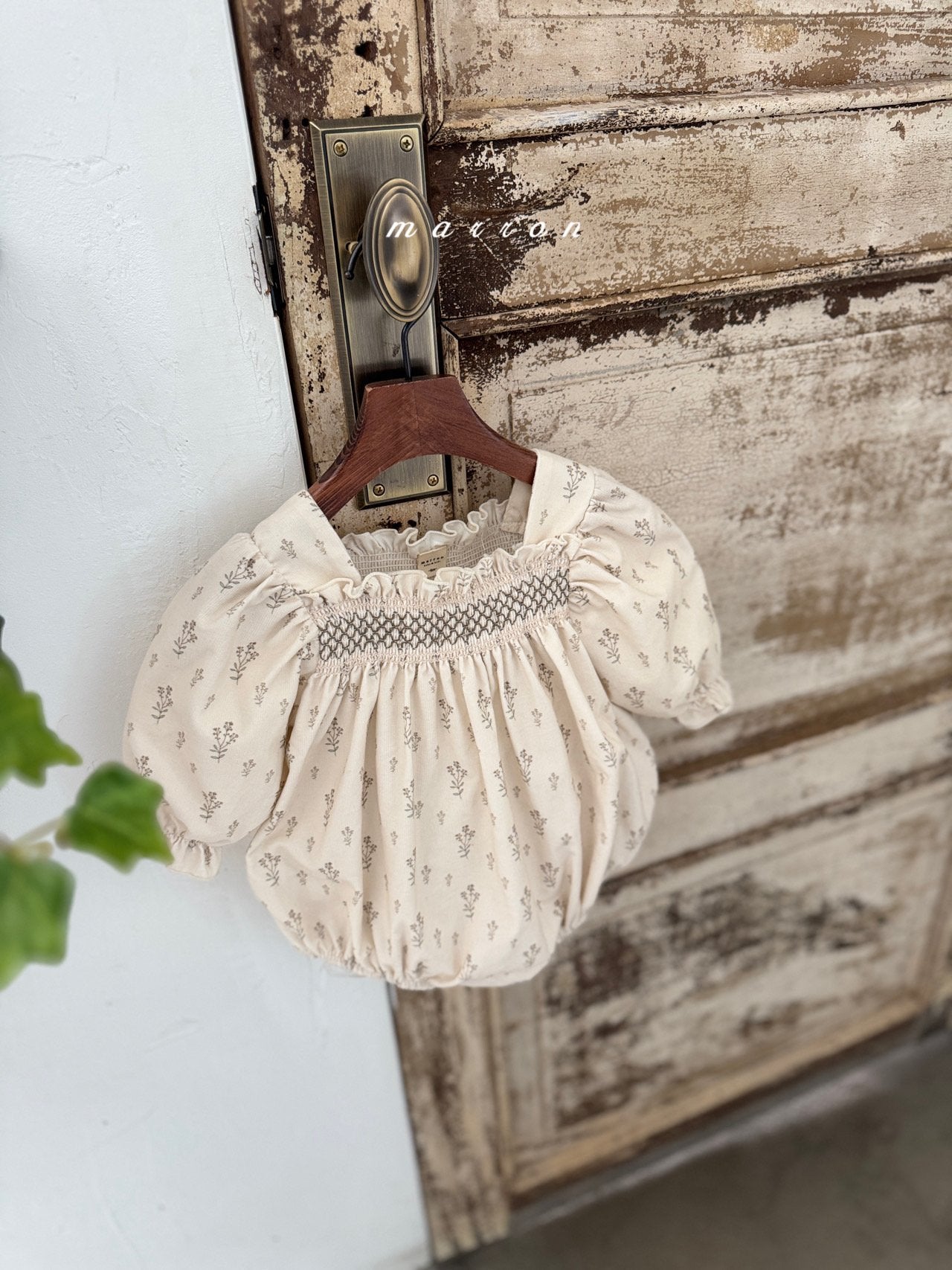 ［marron］Marchen smock rompers