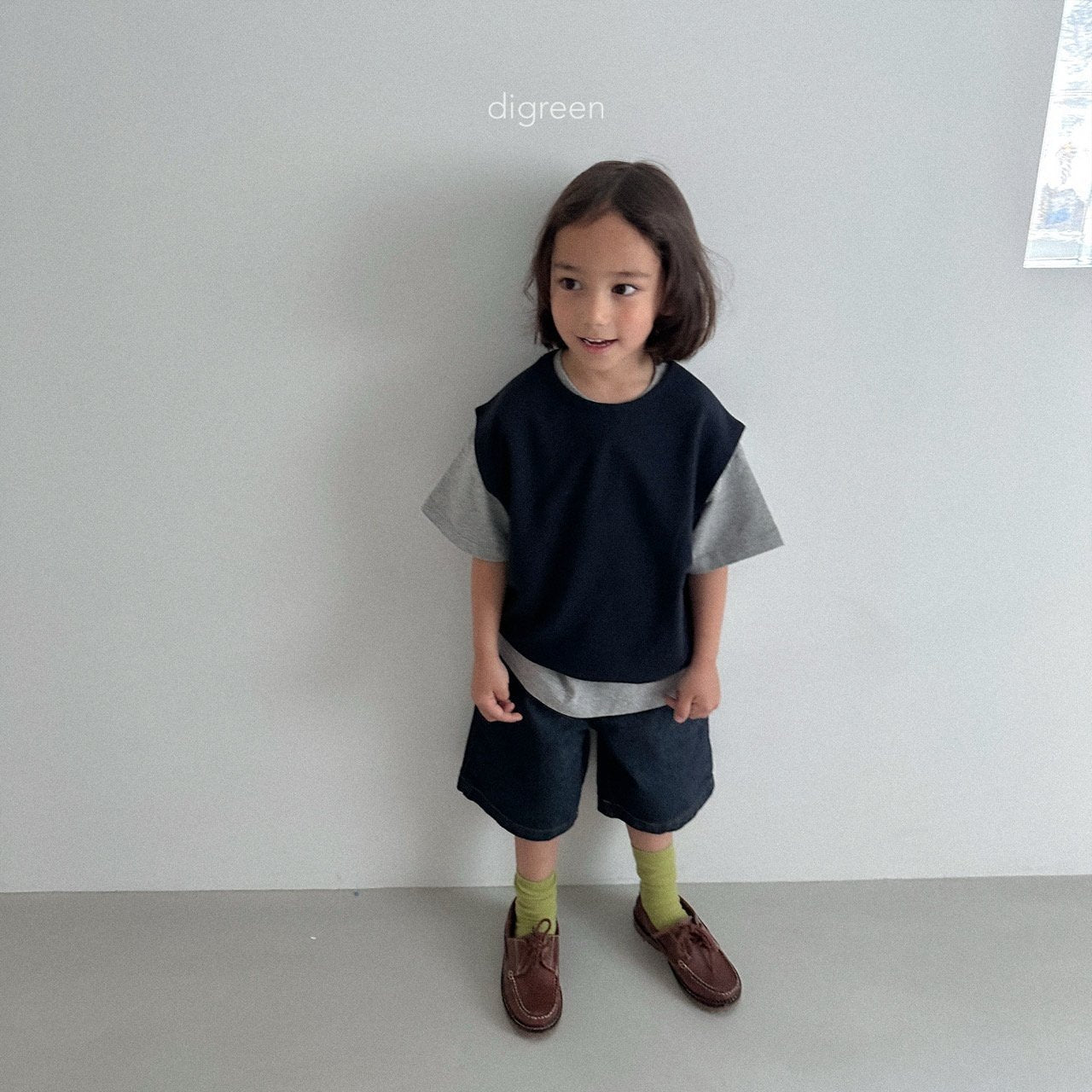 ［digreen］Non-fade bermuda shorts