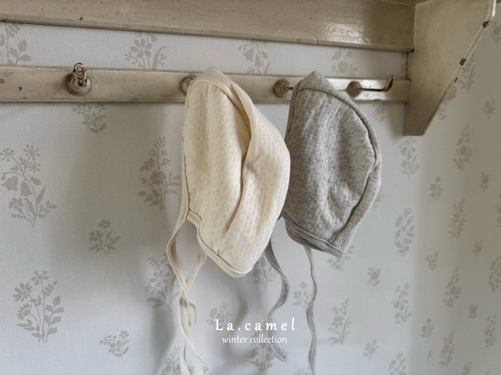 ［La.camel］Cottage eyelet bonnet