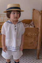 ［OREN］Enzo black ribbon rattan hat