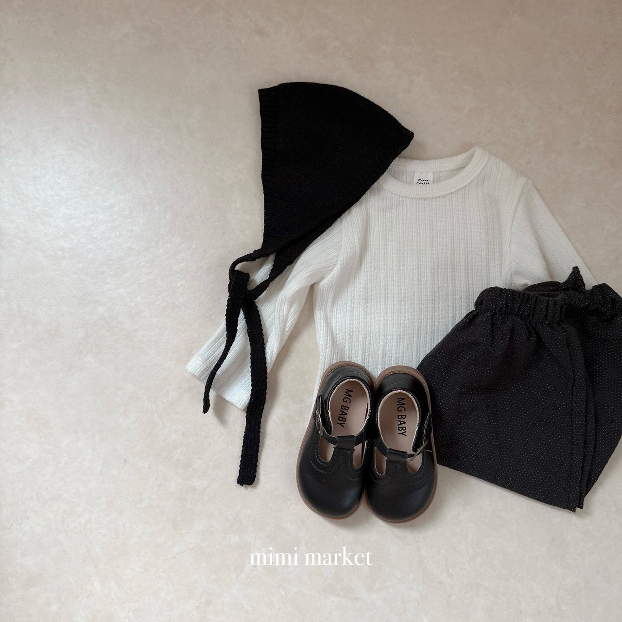 ［mimi market］Hilton rib tee