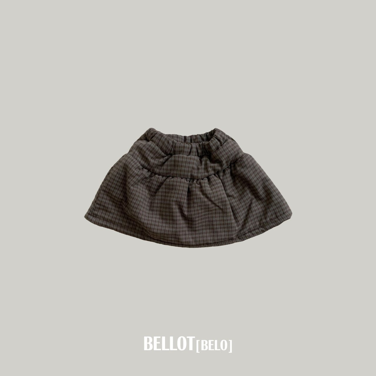 ［BELLOT］Bobo check skirt (kids)