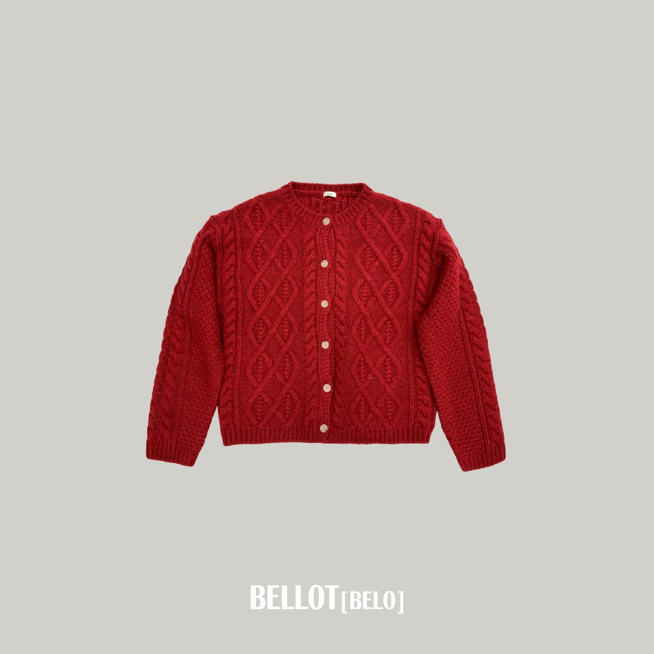 ［BELLOT］Alpha wool cardigan (mom)