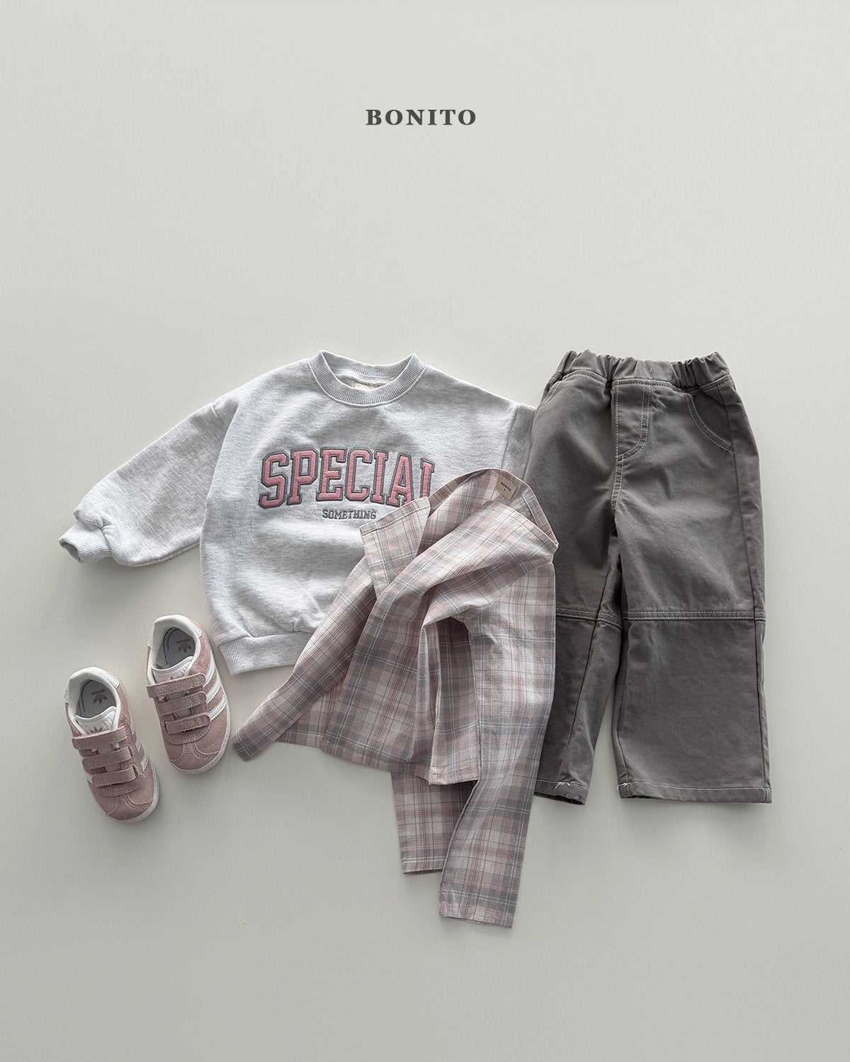 ［Bonito］Check shawl