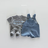 ［Bonito］Incision denim overalls