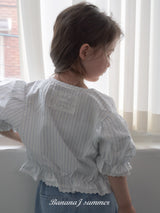［BANANAJ］Puff lace blouse