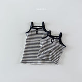 ［Bonito］Stripe sleeveless one-piece