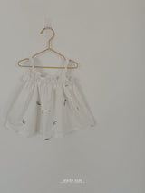 ［aladin］Embroidery sleeveless blouse