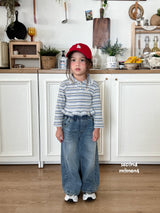 ［second moment］Mychew stripe collar tops