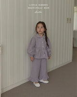 ［LINDO］Sweet check blouse