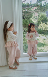 ［momo ann］Frill jogger pants